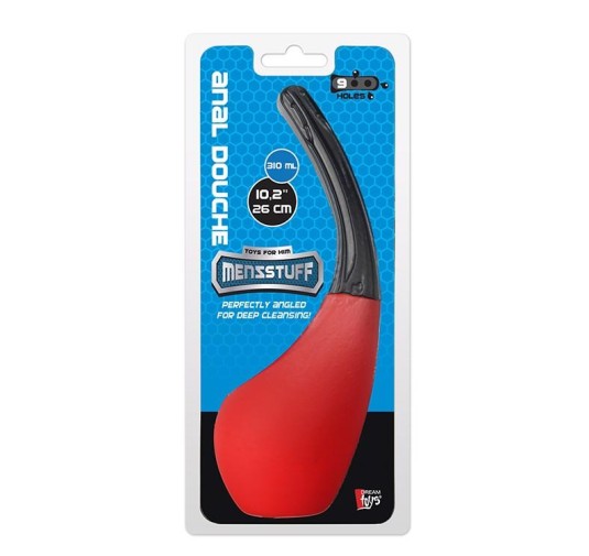 Anal/hig-Irygator-MENZSTUFF 310 ML ANAL DOUCHE RED/BLACK